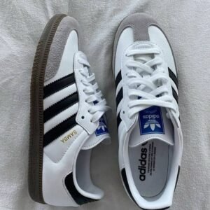 Adidas Samba — White Black (1015)