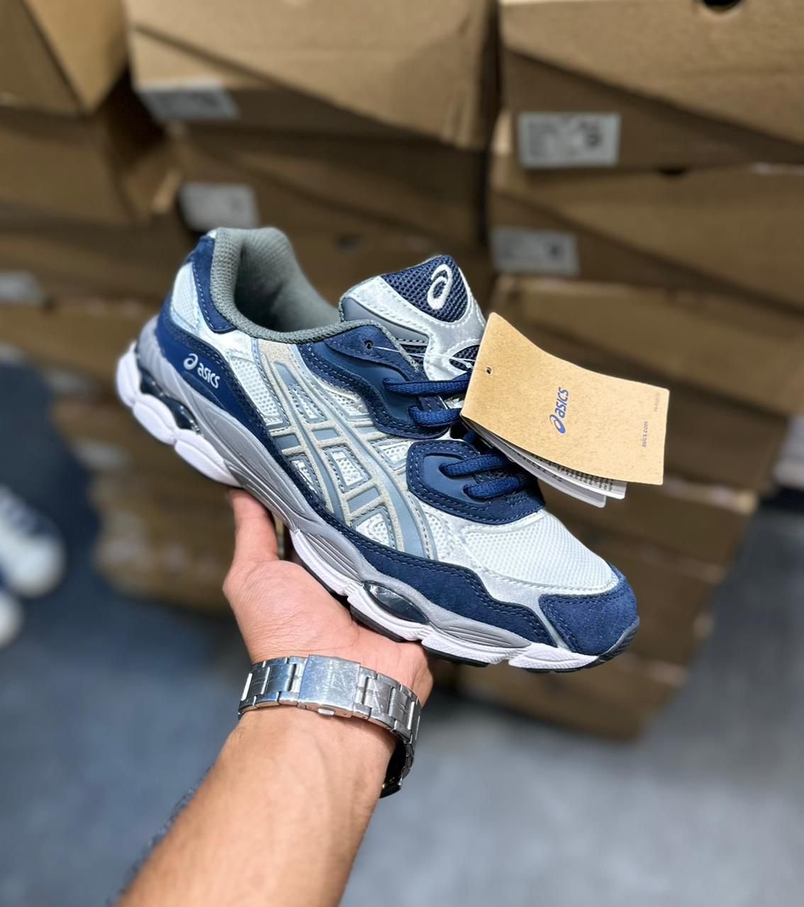 ASICS NYC KAYANO WHITE NAVY - Image 2